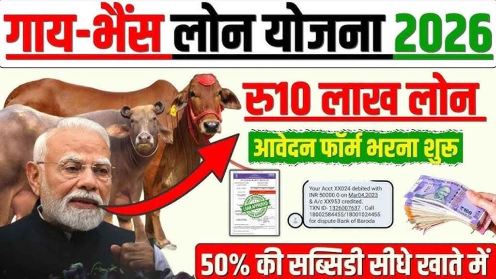 Pashupalan Loan Yojana 2026: ₹10 लाख तक लोन और 35% सब्सिडी, गांव में शुरू करें कमाई वाला बिज़नेस