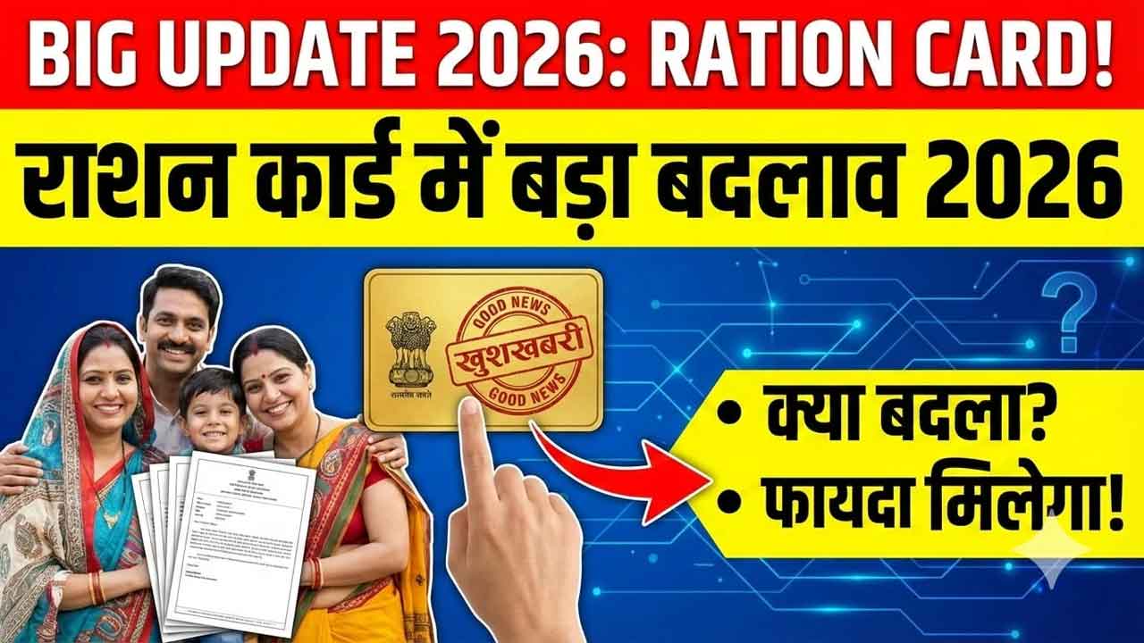 Ration Card Update 2026: 3 महीने का फ्री राशन पक्का! नए नियम लागू, तुरंत चेक करें लिस्ट में नाम